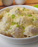 Пельмени с сыром в духовке