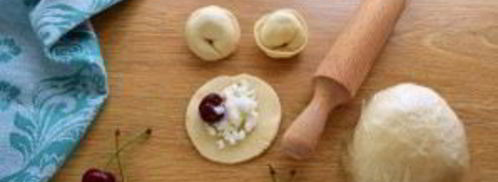 пельмени с вишней и творогом. Шаг 4