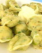 Пельмени с зеленью