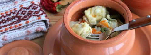 пельмени в горшочках в духовке. Шаг 11