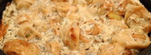 жареные пельмени с яйцом. Шаг 13