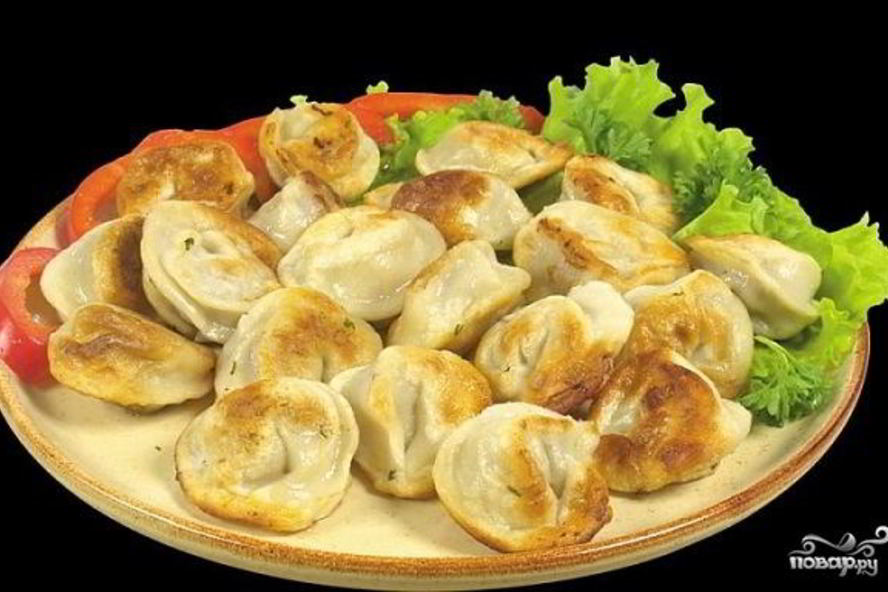 Рецепт жареные пельмени