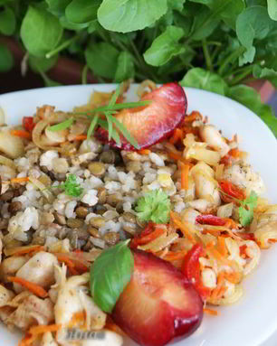 Чалкашови — плов из риса с чечевицей