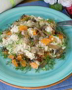 Овощной плов с грибами