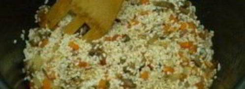 овощной плов с грибами. Шаг 5