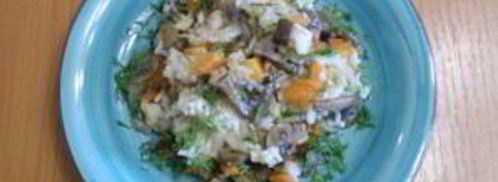 овощной плов с грибами. Шаг 9