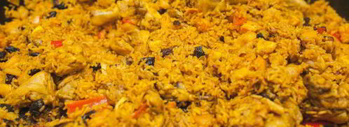 паэлья с морепродуктами и цыпленком. Шаг 12