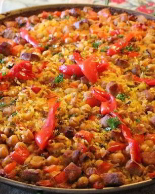 Паэлья со свининой