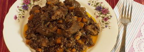 плов из красного риса. Шаг 13