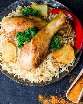 Плов из курицы и картофеля