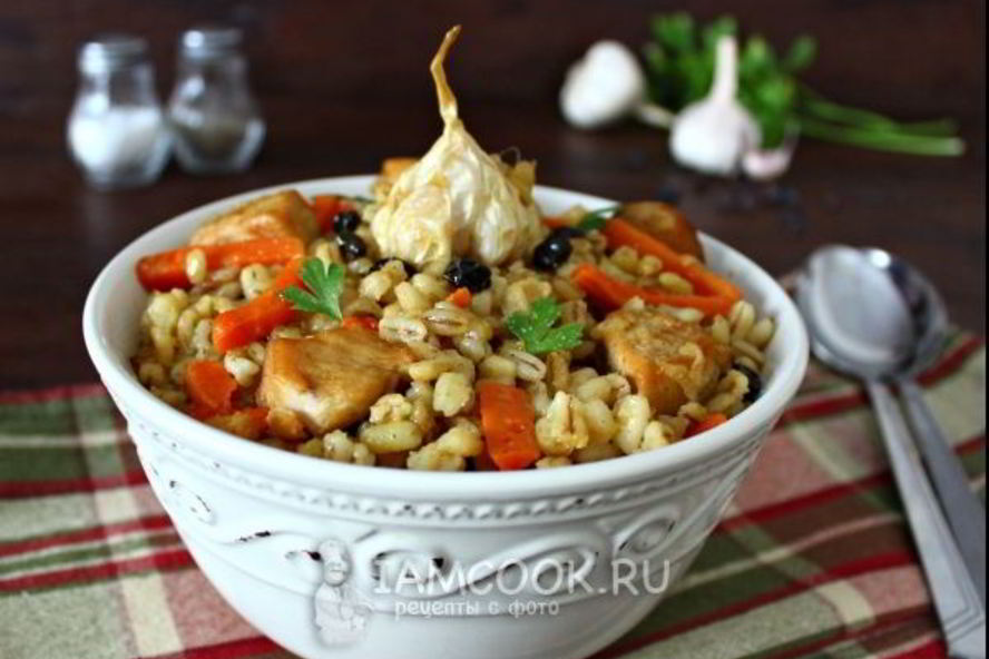 Рецепт плов из перловки в мультиварке