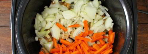 плов из перловки в мультиварке. Шаг 5