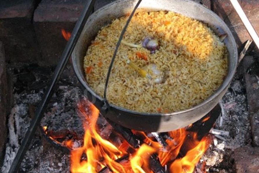 Рецепт плов на костре в казане с бараниной