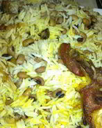 Плов с фасолью черноглазка