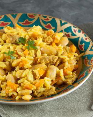 Плов с фасолью