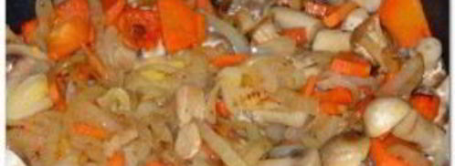 плов с грибами и курицей. Шаг 5