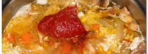 плов с грибами и курицей. Шаг 8