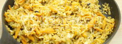 плов с грибами. Шаг 6