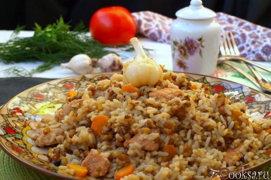 Рецепт плов с индейкой и машем