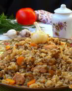 Плов с индейкой и машем