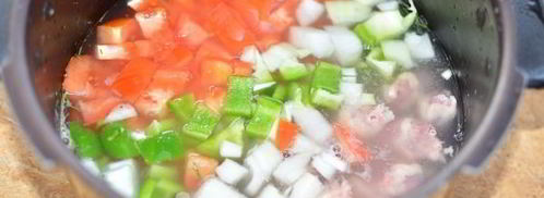 плов с куриными сердечками в мультиварке. Шаг 3