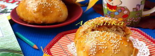 плов с курицей в булочке. Шаг 11