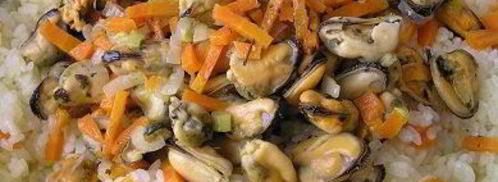 плов с мидиями и шалфеем. Шаг 11