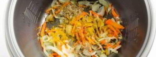 плов с нутом в мультиварке. Шаг 5