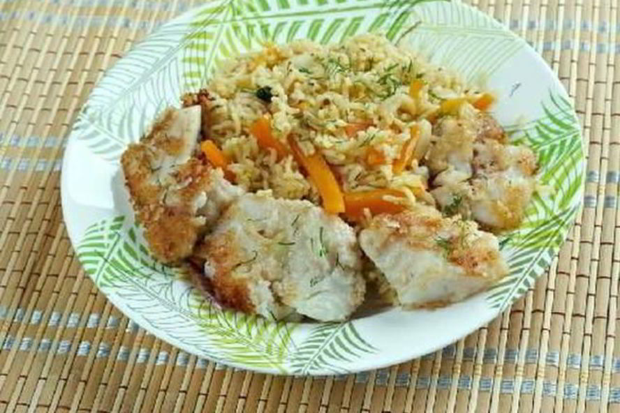 Рецепт плов с рыбой