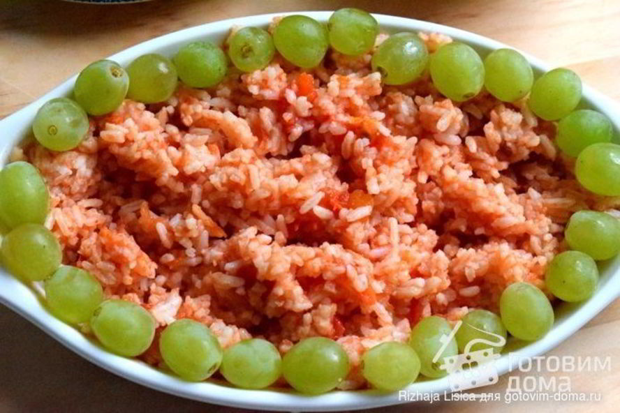 Рецепт плов с томатом и виноградом