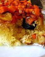 Плов с тыквой и сухофруктами