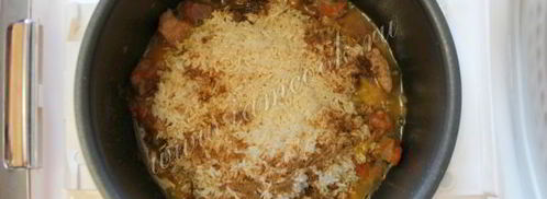 плов со свининой в мультиварке. Шаг 6