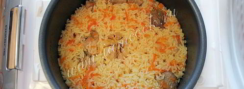 плов со свининой в мультиварке. Шаг 9