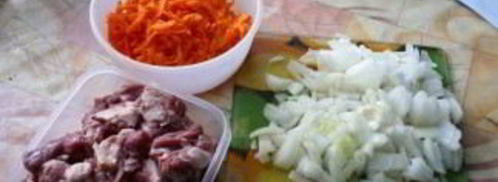 плов в утятнице. Шаг 2