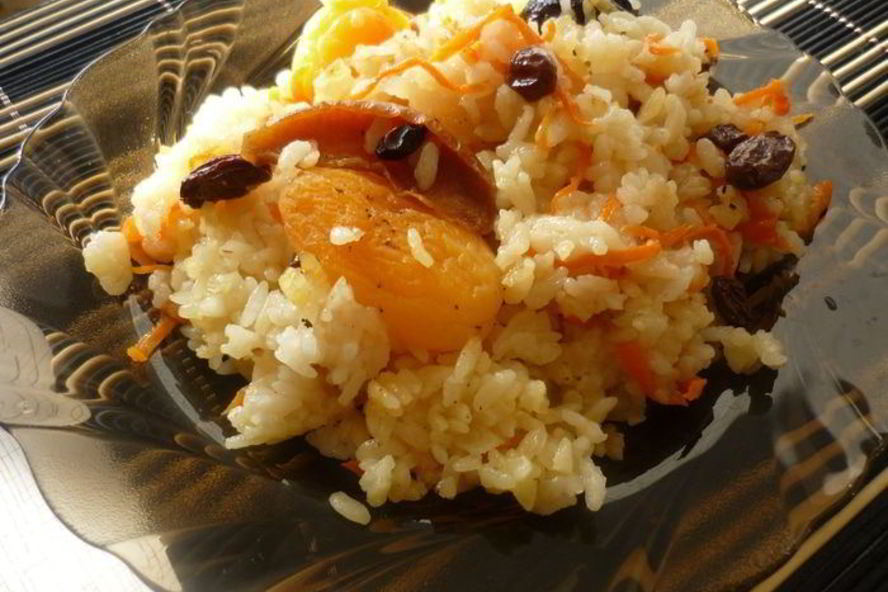 Рецепт постный фруктовый плов