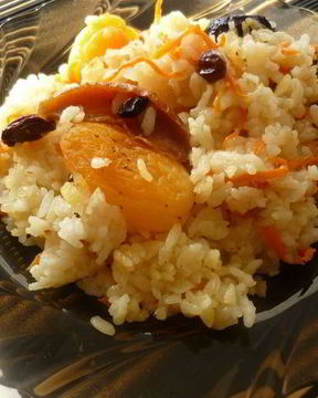 Постный фруктовый плов