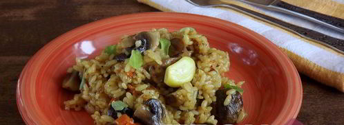 постный плов с грибами. Шаг 10