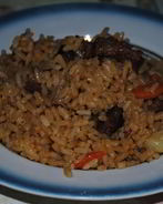 Сытный плов с говядиной