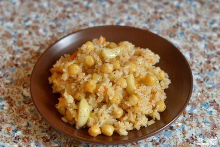 Рецепт вегетарианский плов с нутом