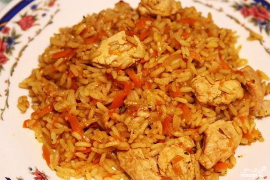 Рецепт вкусный плов с курицей