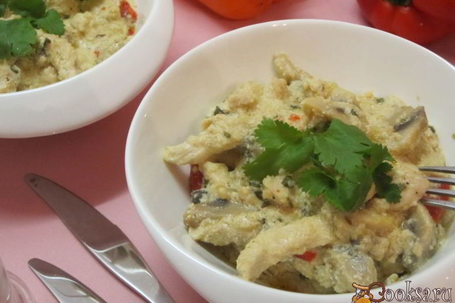 Рецепт фрикасе иза куриц с грибами