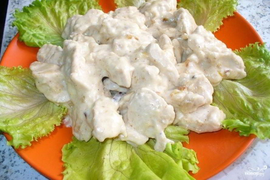 Рецепт фрикасе из курицы с сыром