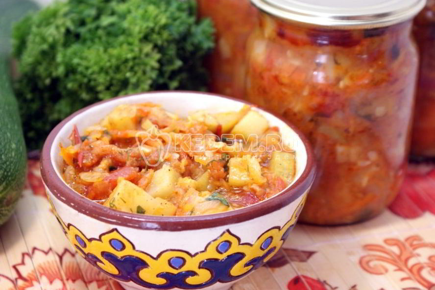 Рецепт кабачковое рагу на зиму