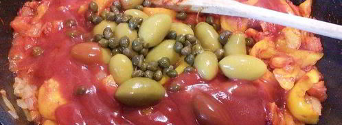 летнее овощное рагу с фасолью и лососем. Шаг 3