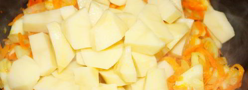 овощное рагу из картофеля и кабачков. Шаг 4