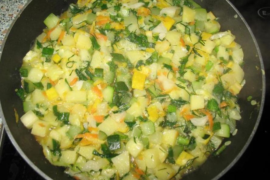 Рецепт овощное рагу краски лета