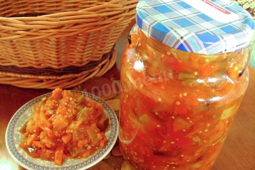 Рецепт овощное рагу на зиму без уксуса