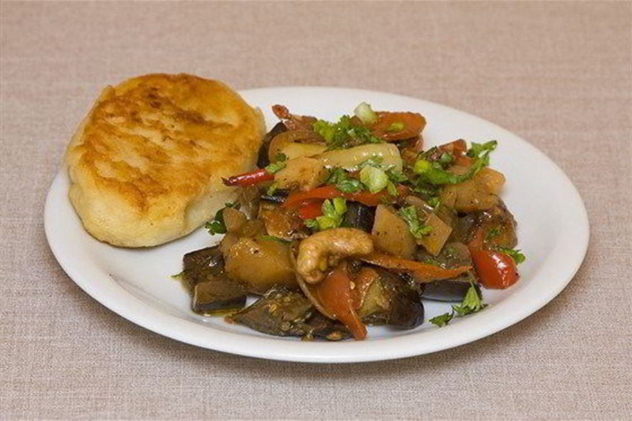 Рецепт овощное рагу с баклажанами и зеленью