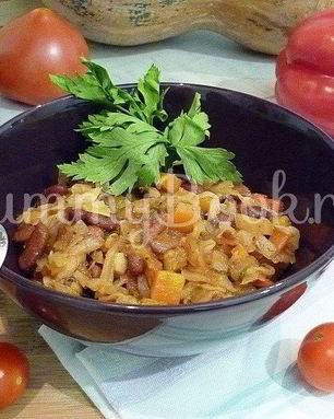 Овощное рагу с фасолью