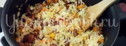 овощное рагу с фасолью. Шаг 11